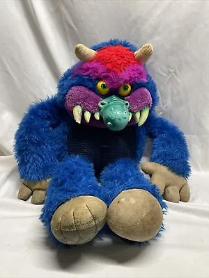 Vintage My Pet Monster American Greetings 1986 Blue Purple Plush Stuffed Animal • $122
