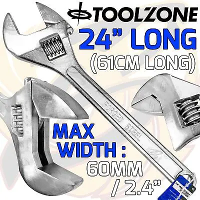 Adjustable Wrench 24  Long HEAVY DUTY Money Spanner Wrench Extra Large Jumbo 24  • £24.95