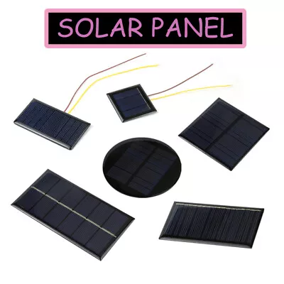 Solar Cell Solar Panel Many Type 2V 3V 5V 5.5V 6V 9V 10V 12V Battery Charger DIY • $2.75