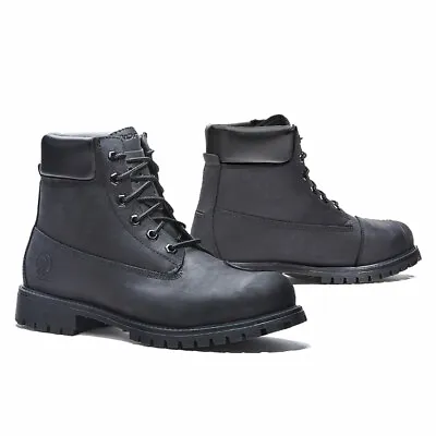 Motorcycle Boots | Forma Elite Black Urban Street Waterproof Riding Women Men • $87.60