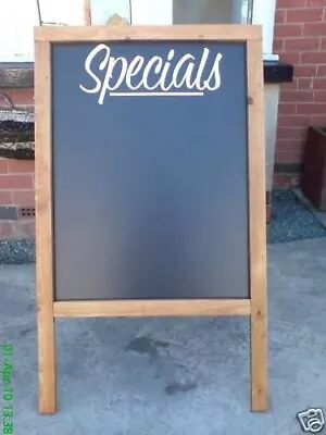 A Board-wooden Chalkboard-pavement Board- Specials - Menu Board = 10kg - G/oak • £42.99