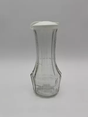 Vintage Good Seasons Glass Salad Dressing Bottle Ribbed Cruet White Flip Top Cap • $8.99