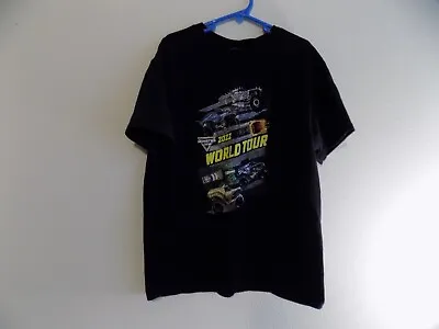 Monster Jam 2022 World Tour Kids Medium 8 / 10 T-shirt Black New • $14.99