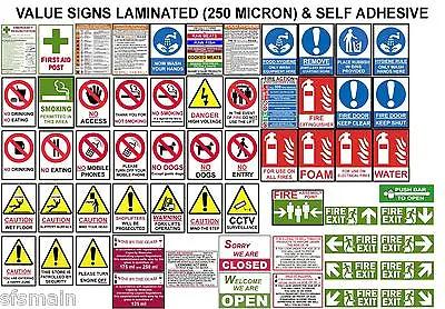 £2.99 • Buy Business Signs Posters  A4 Fire Health & Safety Coshh Work Shop Office Factory 