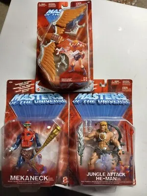 Masters Of The Universe 200X  Lot Of 3 MOC MOTU He-man Mekaneck +1 • $75