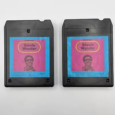 Stevie Wonder - Looking Back  - Restored 8 Track 2 Tape Set - New Pad Splice • $11.99