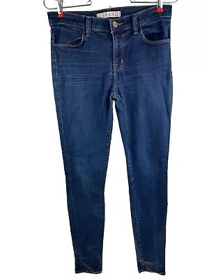 J Brand Womens Jeans Blue Dark Wash Skinny Leg Starless Sz. 28 Stretch Denim USA • $11.16