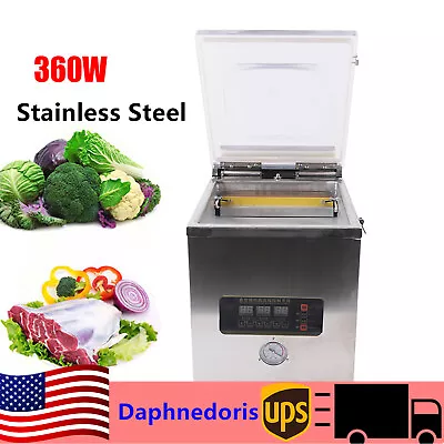 Food Meat Chamber Vacuum Sealer Vacuum Packing Machine Commercial Sealer 360W • $288.80