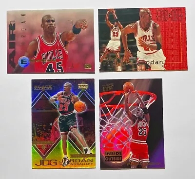 (4) Michael Jordan Ultra SkyBox Fleer Black Diamond Insert Lot CHICAGO BULLS HOF • $4.25