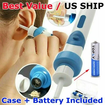 $5.75 • Buy Ear Vacuum Cleaner Wax Remover Electric Cleaning Tool Cordless Safety Pick      