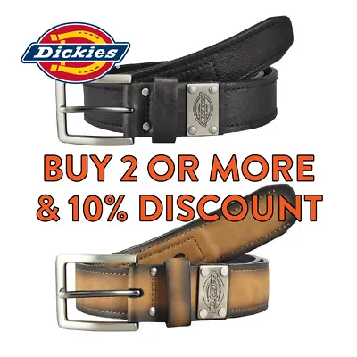 Dickies Belt Mens Heavy Duty Leather Belt Formal Industrial Strength Work Belt • $19.95