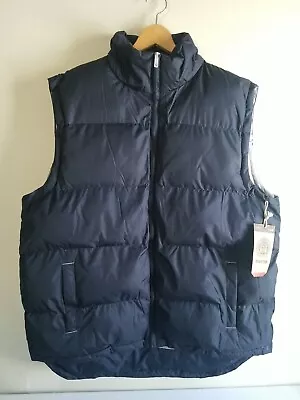 NEW MEN'S XL BLUE BUBBLE VEST ZIP Puffy Jacket SLEEVELESS COAT SPORTIER • $29