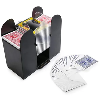 Electric Automatic Card Shuffler Battery-Operated 6-Deck Playing Card Dispenser • $21.99