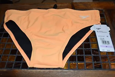 Speedo Solid One  Brief Orange Pop Size 34 New With Tags • $20