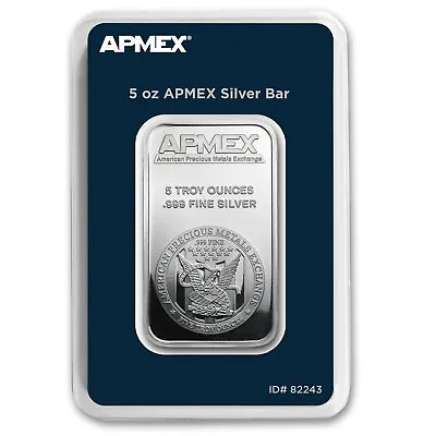 5 Oz Silver Bar - APMEX (TEP Packaging) • $189.54