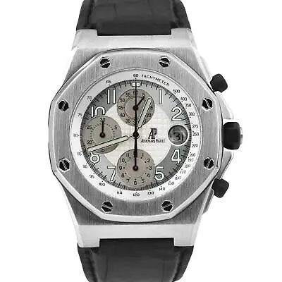 Audemars Piguet Royal Oak Offshore SILVER Stainless Steel 42mm 25770ST Watch • $16993.61