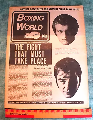 VINTAGE BOXING WORLD - BUGNER / MCALINDEN / WINSTONE - VOL 1 No.18 1972 • $7.45