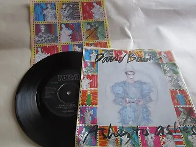 David Bowie – Ashes To Ashes RCA – BOW6 PB 9575 + INSERT 7  Single • £15.95