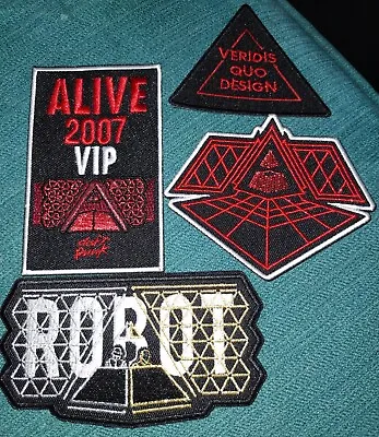 Veridis Quo Design Patches X 4. Daft Punk Alive 2007 Tour Tribute. Ltd Edition  • $62.17