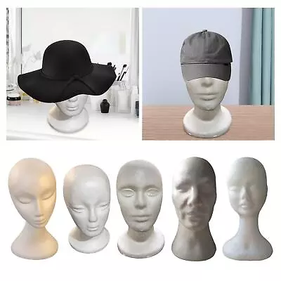 Wig Head Foam Mannequin  Manikin Model Hair Hat Display Display Hair Wig • $10.78