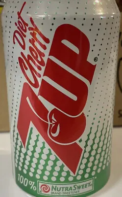 1980s Diet Cherry 7 Up Can RARE 12oz Seven Up Columbus Ohio Pop Soda Drink • £22.80