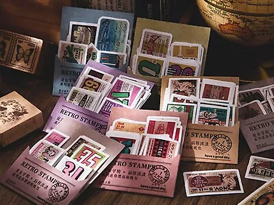 TICKET STICKERS Advert Travel Retro Vintage Scrapbook Journal Card Craft Deco • £2.07