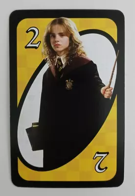 2021 Harry Potter Uno Card Yellow Hermione Granger #2 • $1.75