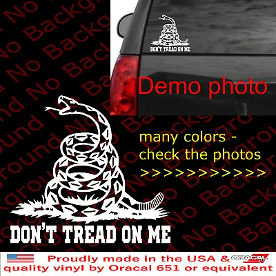 Don't Dont Tread On Me Molon Labe 2A Vinyl Decal Rattle Snake Sticker  FA127 • $2.98