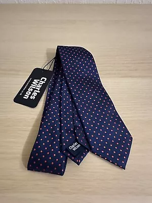 Charles Wilson Woven Neck Tie New With Tag • £9