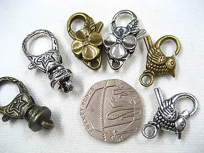 Vintage Small Bag Clasps Lobster Swivel Trigger Clip Snap Hook Phone Charm Clasp • £2.45