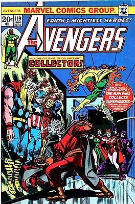 Avengers #119 Avengers Battle The Collector Bronze-Age Marvel 1973-NO RESERVE • $0.99