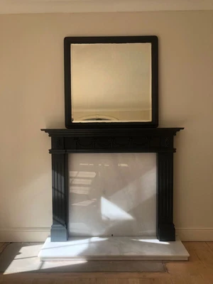 £50 • Buy Victorian Mantlepiece Mirror Black