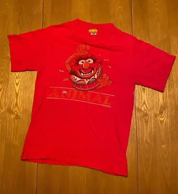 Mens The Muppets 2005 Mighty Fine ANIMAL T-Shirt Red Size Small EUC • $19.97