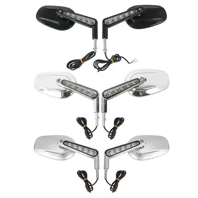 Motorcycle Rear View Mirrors & LED Turn Signals Fit For Harley V-Rod VRSCF 09-17 • $36.99