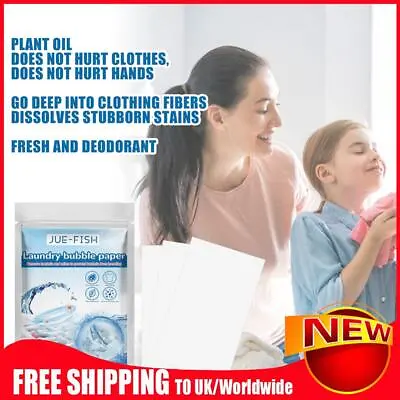 30pcs Cleaning Tablet Concentrated Household Washing Powder For Washing Machines • £3.83