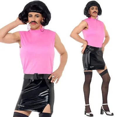 Freddy Mercury Queen Break Free Costume Music Pop Star Fancy Dress New Queen Fr • £32.99