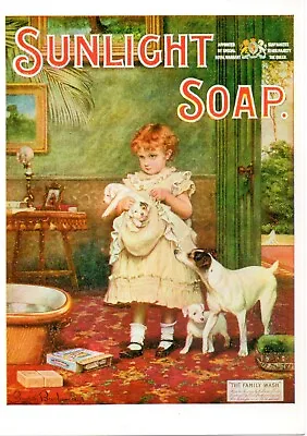 Sunlight Soap - Artist C.b.barber Modern Retro Advertising Postcard Exc • £0.65