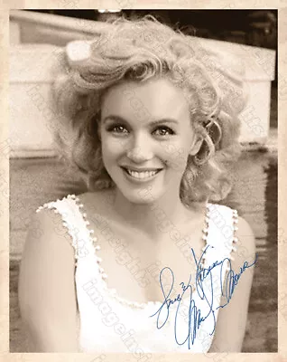 MARILYN MONROE Screen Legend Tragic Symbol Photograph 8x10 Autograph RP • $10.99