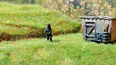 N Scale Standing Black Bear 1:160 Scale Model Train Railroad Painted READ • $5.10