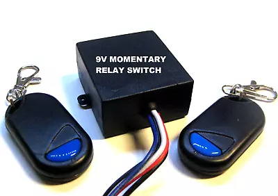 MSD 9V 5A 315mhz MOMENTARY Relay Switch With 2 Remote Control Key Fob RS90M • $18