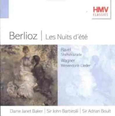 Janet Baker : Berlioz: Les Nuits Dete/Ravel: Sheheraza CD FREE Shipping Save £s • £4.98