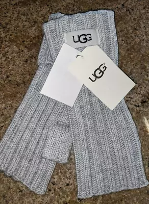 UGG® Women's Fingerless Cuff Gloves Gray Mittens One Size NWT • $40
