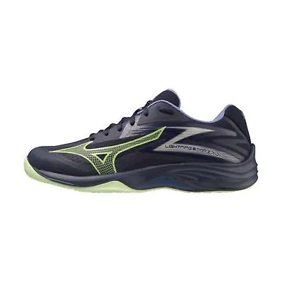 Mizuno Lightning Star Z7 Jr. [V1GD230311] Kids Volleyball Shoes Navy/Green • $97.95