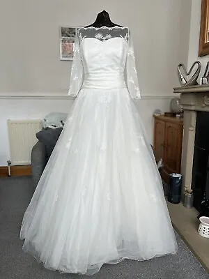 New LouLou Lace Fairytale Wedding Dress  Sz 14 • £110