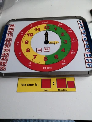 £2.50 • Buy Magnetic Clock And Board.