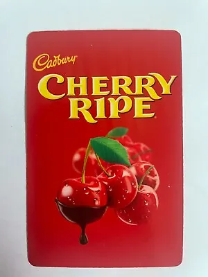 Aussie Cadbury Cherry Ripe Chocolate Advertising Vintage Art Swap Playing Card • $1.80