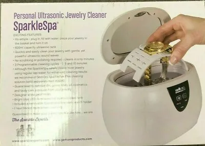 GemOro Jewelry Cleaner Sparkle Spa Personal Ultrasonic Watches Bracelet Rings • $99.99