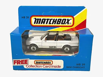 MB-39 Matchbox White Convertible BMW Cabriolet ~ Sealed 1981 Die Cast • $19.95