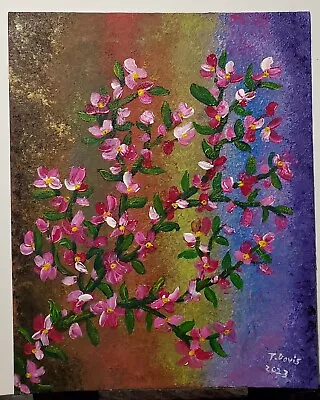 16  X 20  Original Painting Cherry Blossoms  • $85.50