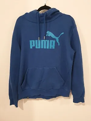 $24 • Buy Puma Hoodie Logo Mens Size Medium M Blue